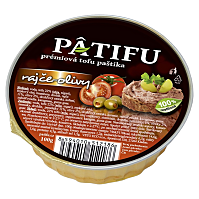 PATIFU ​​Alternatíva paštéty paradajka a olivy 100 g.