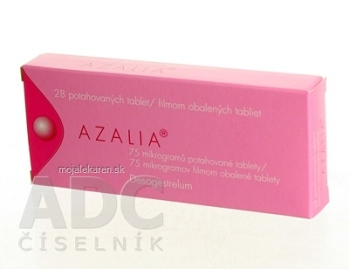 Azalia 75 mikrogramov filmom obalené tablety tbl flm (blis.) 1x28 ks (Lieky na predpis)