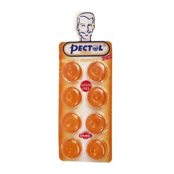 Pectol-pomarančový kvapky bez cukru s vit.C blister
