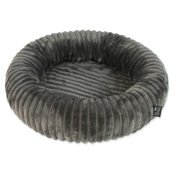 DOG FANTASY Stripe Pelech pre psy okrúhly sivý 40 cm (Deky, pelechy a tašky pre psov)