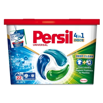 PERSIL Kapsuly na pranie 4 v 1 Discs Universal 22 pranie (Pracie kapsule, tablety)