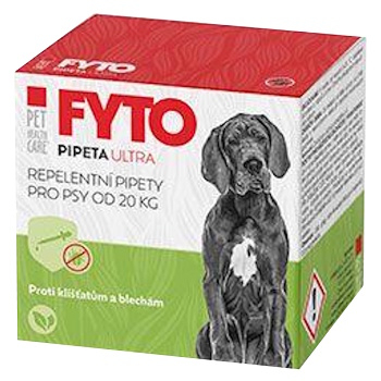 PET HEALTH CARE FYTO Pipeta ultra pre psov od 20 kg 6 x10 ml