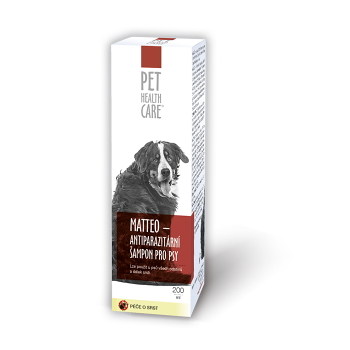 PET HEALTH CARE MATTEO antiparazitárny šampón pre psov 200 ml