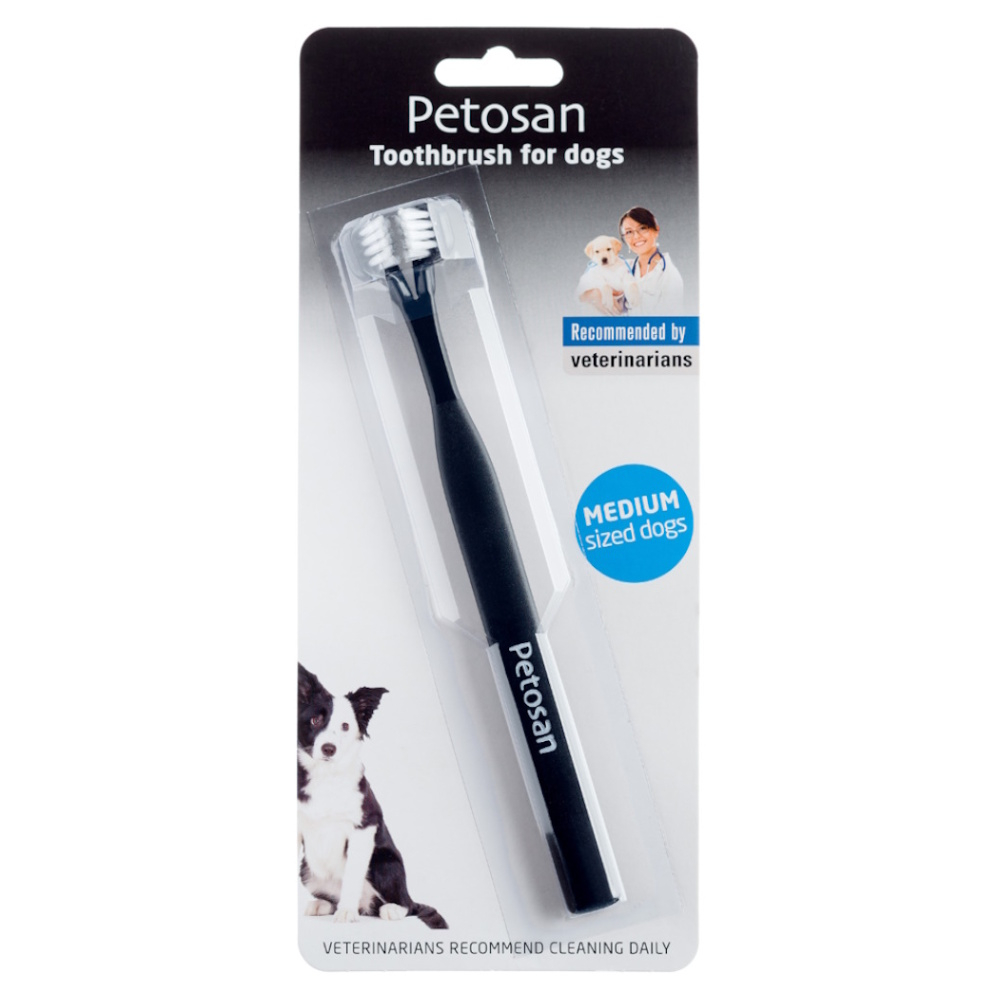 E-shop PETOSAN zubná kefka dvojhlavá pre psov Medium