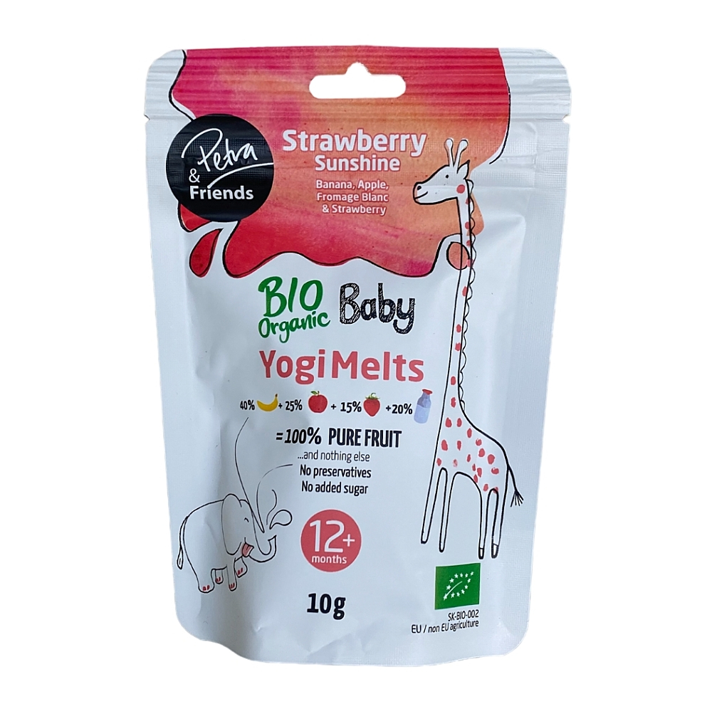PETRA & FRIENDS Ovocné smoothie kúsky s jahodami a kozím mliekom BIO 10g