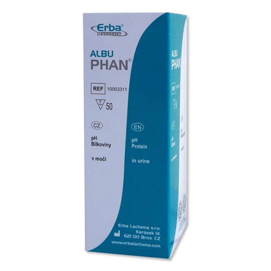 PHAN Albu Diagnostické prúžky 50 kusov