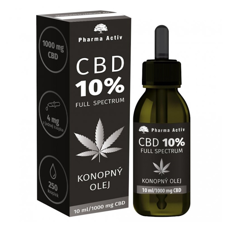 PHARMA ACTIV CBD 10% full spectrum konopný olej 10 ml kúpite na Mojalekaren.sk