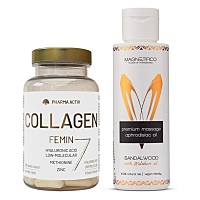 PHARMA ACTIV collagen femin 90 kapsúl + afrodiziakálny olej Sandalwood 100ml