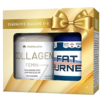 PHARMA ACTIV Collagen femin 90 kapsúl + Fat burner 90 kapsúl (Vitamíny na pleť) - Viaczložkové