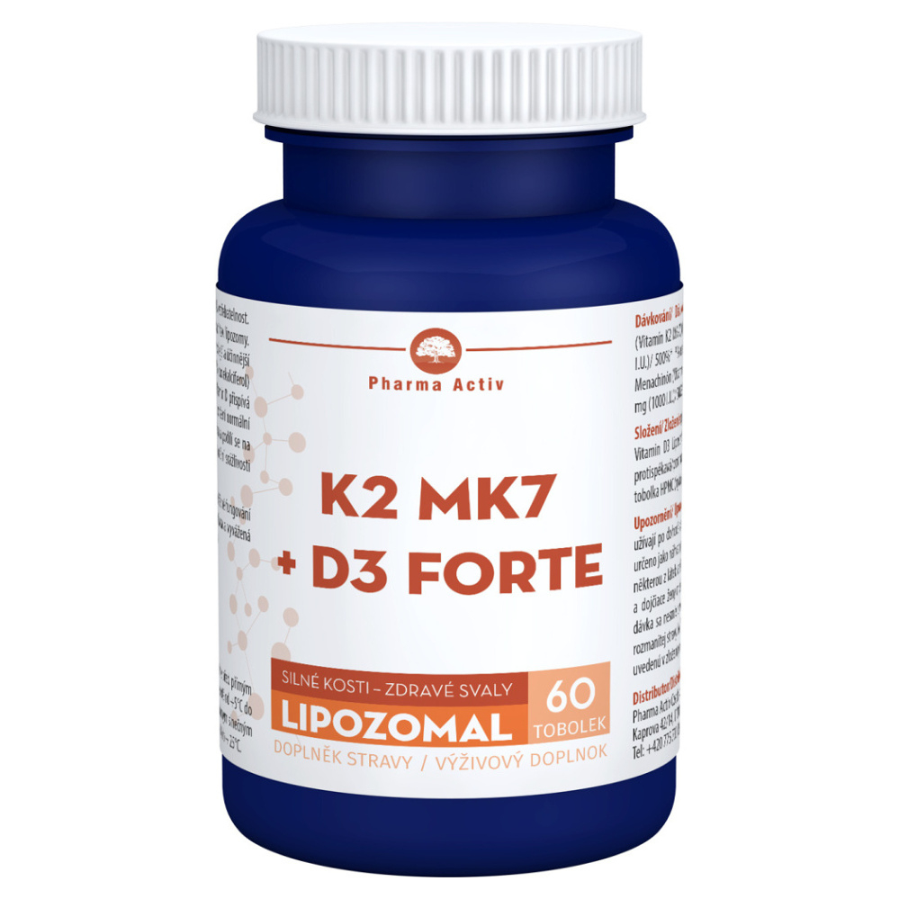 PHARMA ACTIV Lipozomal K2 MK7 + D3 forte 60 kapsúl kúpite na Mojalekaren.sk