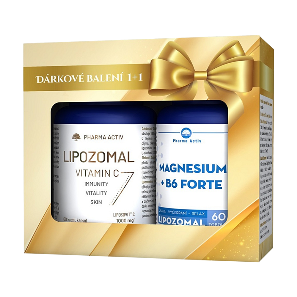 PHARMA ACTIV Magnesium + B6 FORTE 60 kapsúl + Vitamín C 1000 mg 60 kapsúl kúpite na Mojalekaren.sk