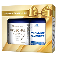 PHARMA ACTIV Magnesium + B6 FORTE 60 kapsúl + Vitamín C 1000 mg 60 kapsúl