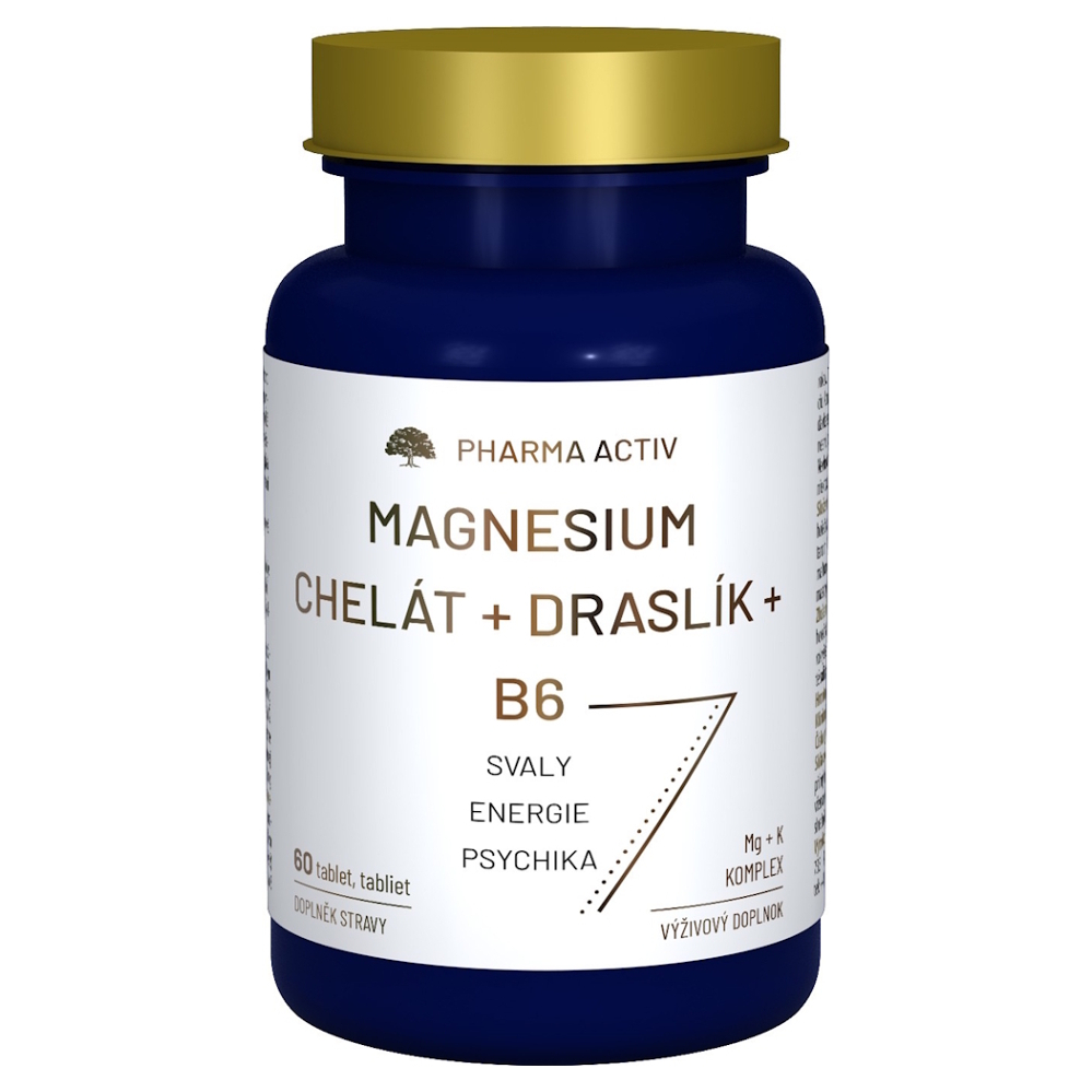 Pharma Activ MAGNESIUM Chelát + DRASLÍK + B6, 60 kapsúl kúpite na Mojalekaren.sk