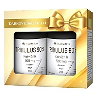 PHARMA ACTIV Tribulus 90% kotvičník 500 mg darčekové balenie 180 kapsúl