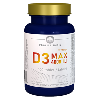 PHARMA ACTIV Vitamín D3 MAX 4000 I.U. 100 tabliet