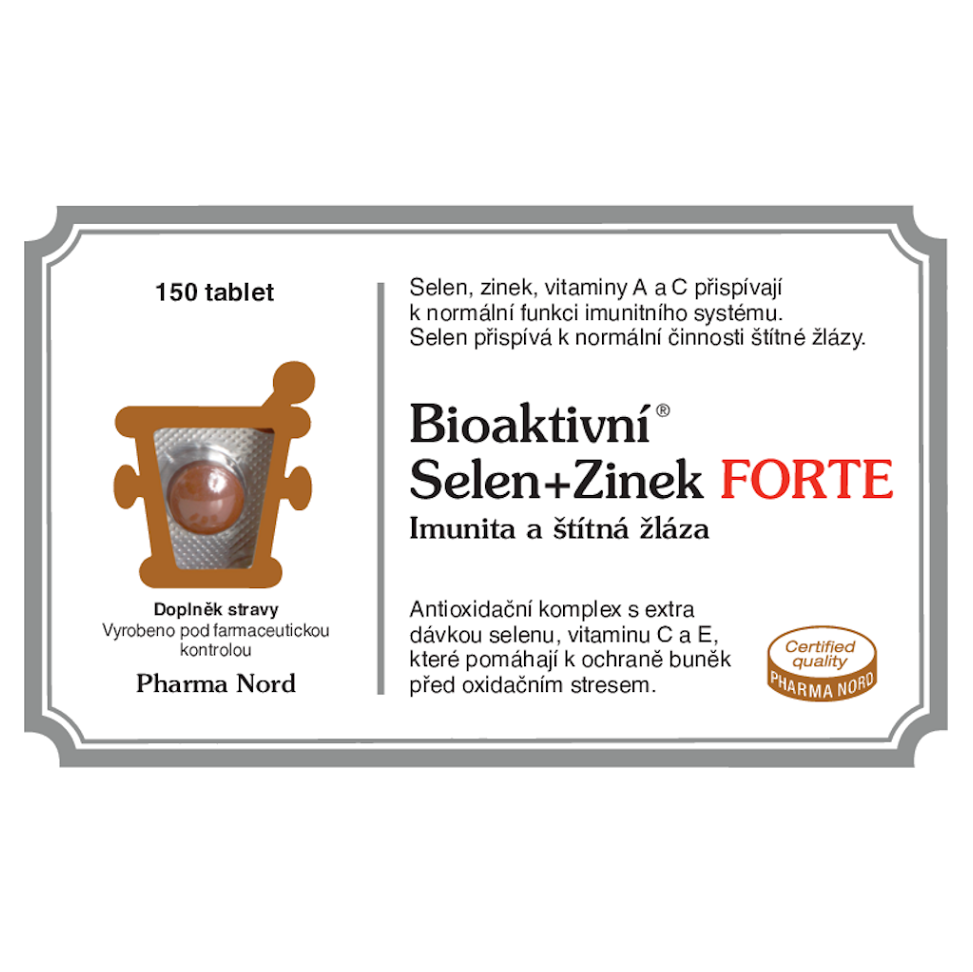 Pharma Nord Bioaktívny selén + Zinok Forte tablety pre krásne vlasy, pleť a nechty 150 tbl kúpite na Mojalekaren.sk