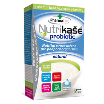 PHARMALINE Nutrikaša probiotic Natural 3x60 g
