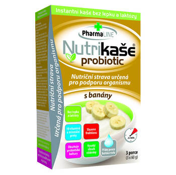 PHARMALINE Nutrikaša probiotic S banánmi  3x60 g