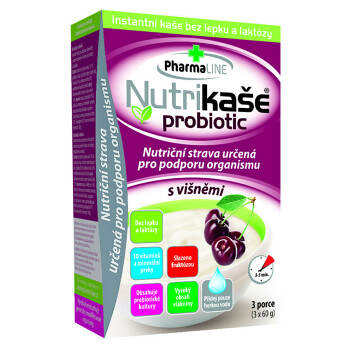 PHARMALINE Nutrikaša probiotic S višňami 3x60 g