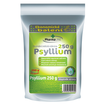 PHARMALINE Psyllium vláknina ekonomické balenie 250 g (Vláknina, psyllium) - Prírodné