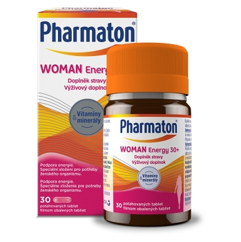 PHARMATON Woman Energy 30+ poťahované tablety 30 kusov, expirácie