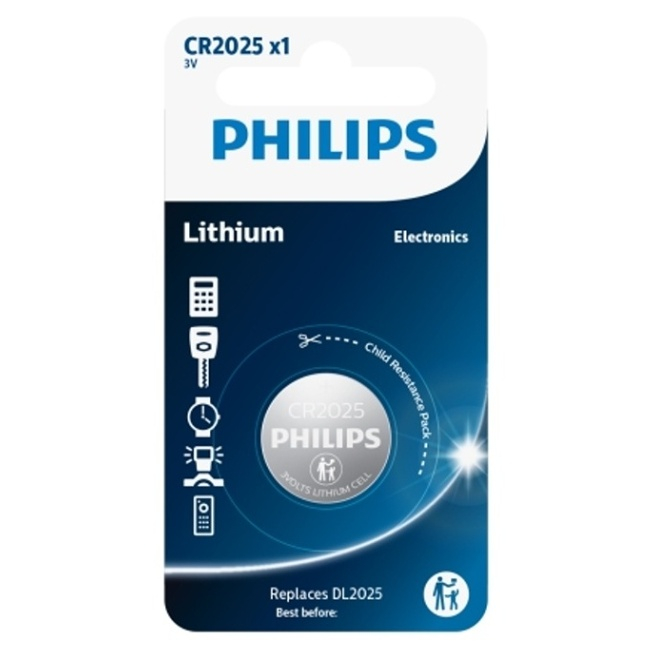 PHILIPS CR2025/01B gombíková batéria 1 kus