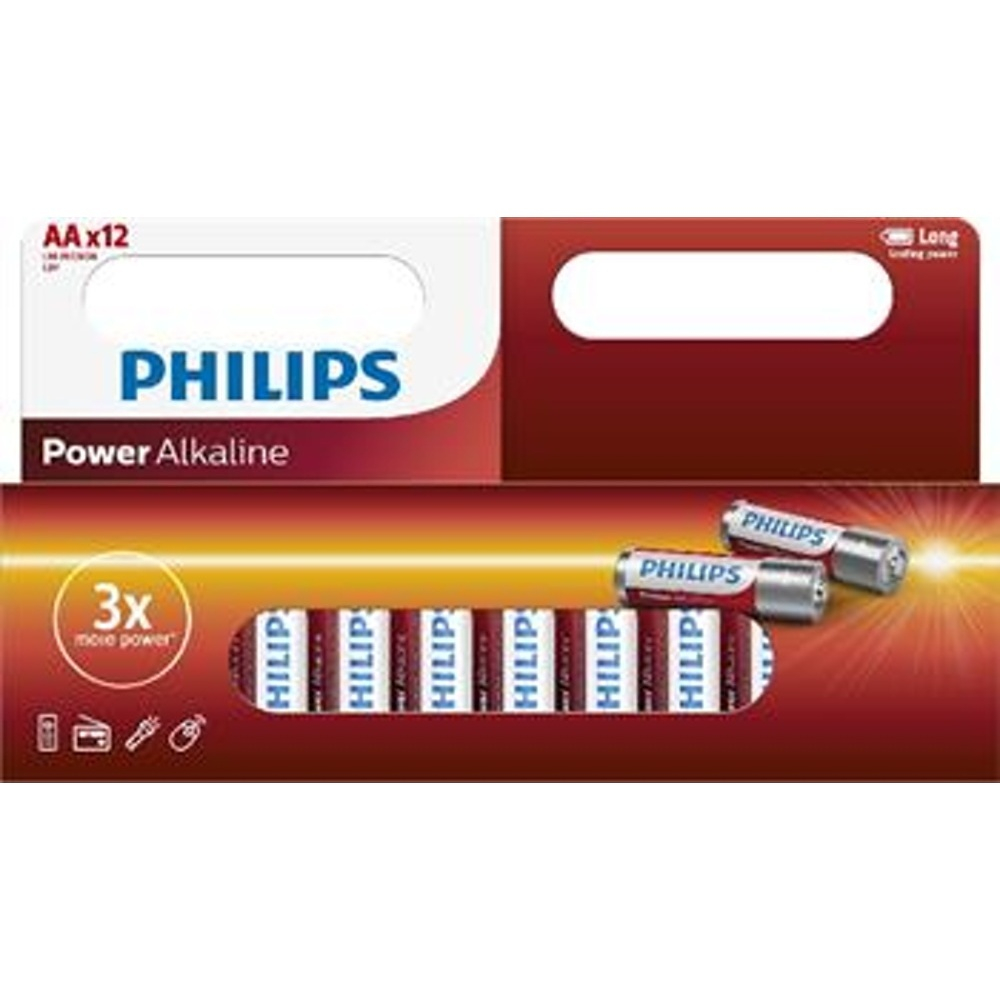 PHILIPS LR6P12W/10 tužkové batérie 12 kusov