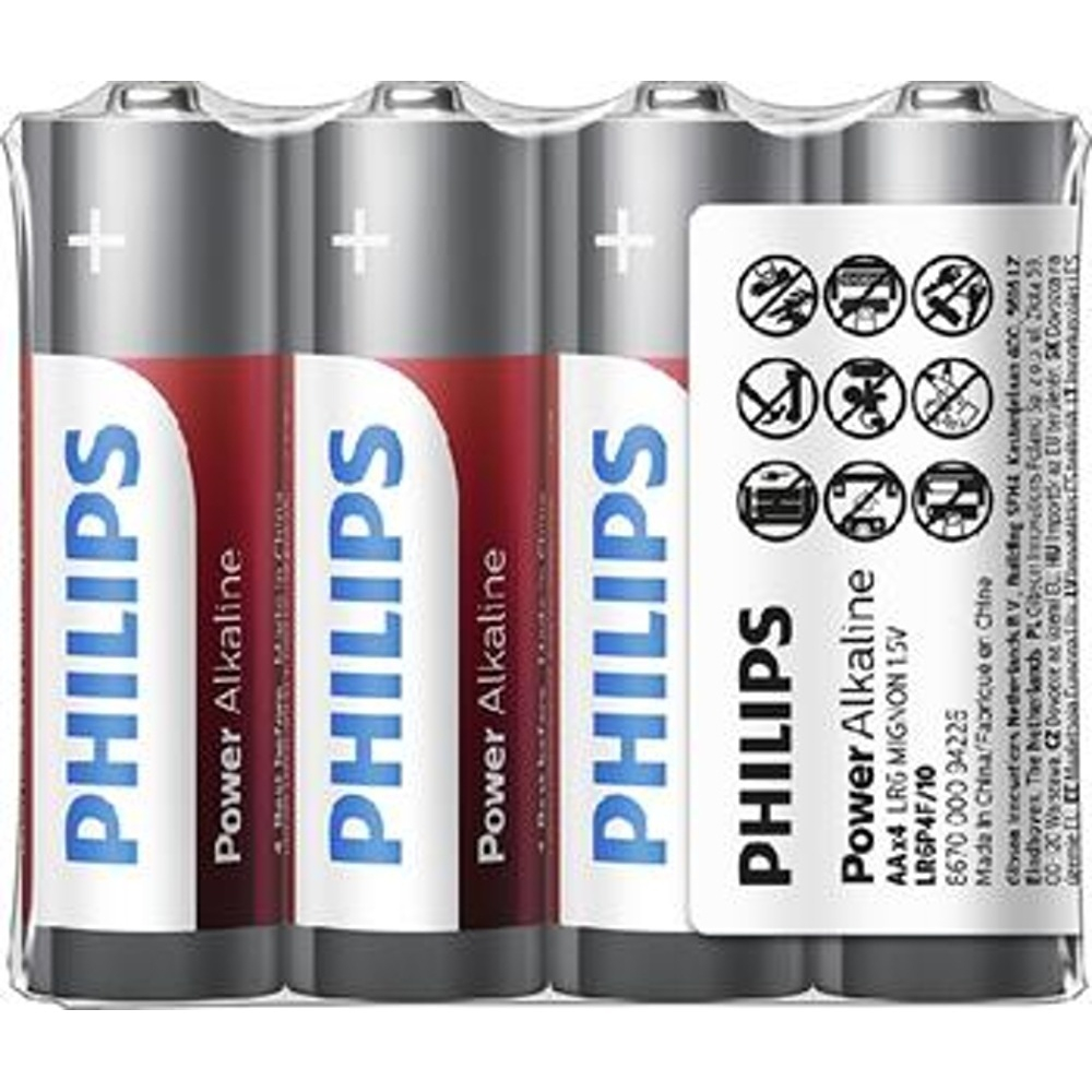 PHILIPS LR6P4F/10 tužkové batérie 4 kusy
