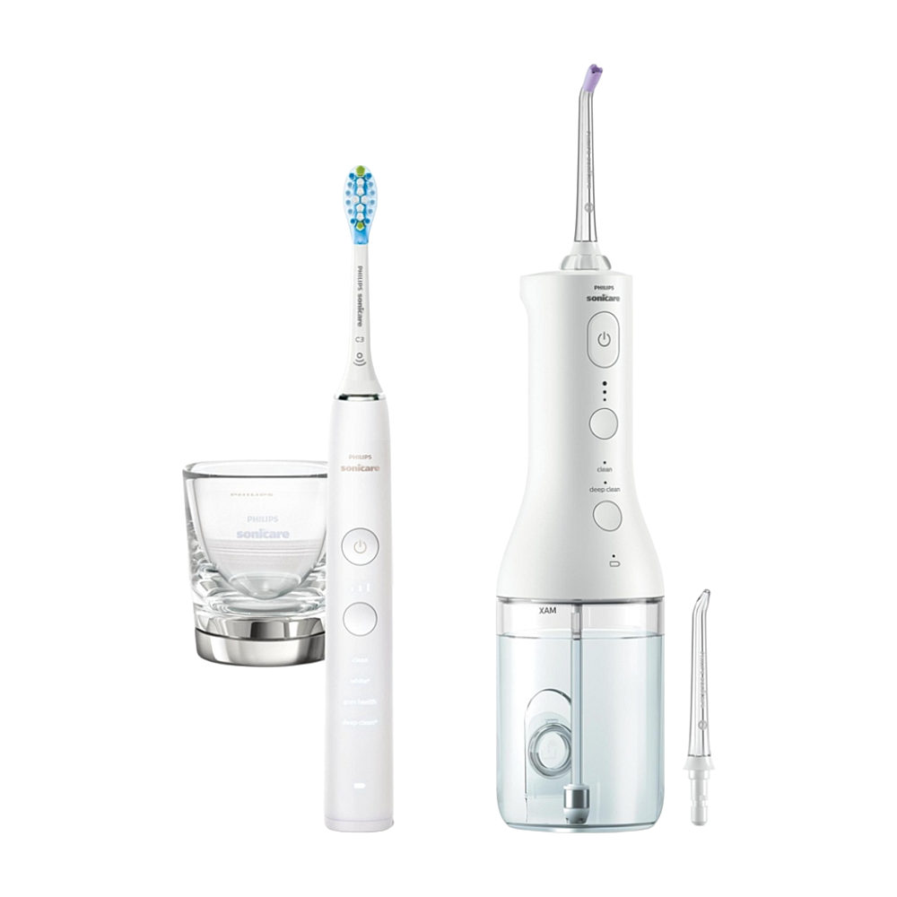 PHILIPS Sonicare 9000 DiamondClean white + Power Flosser white