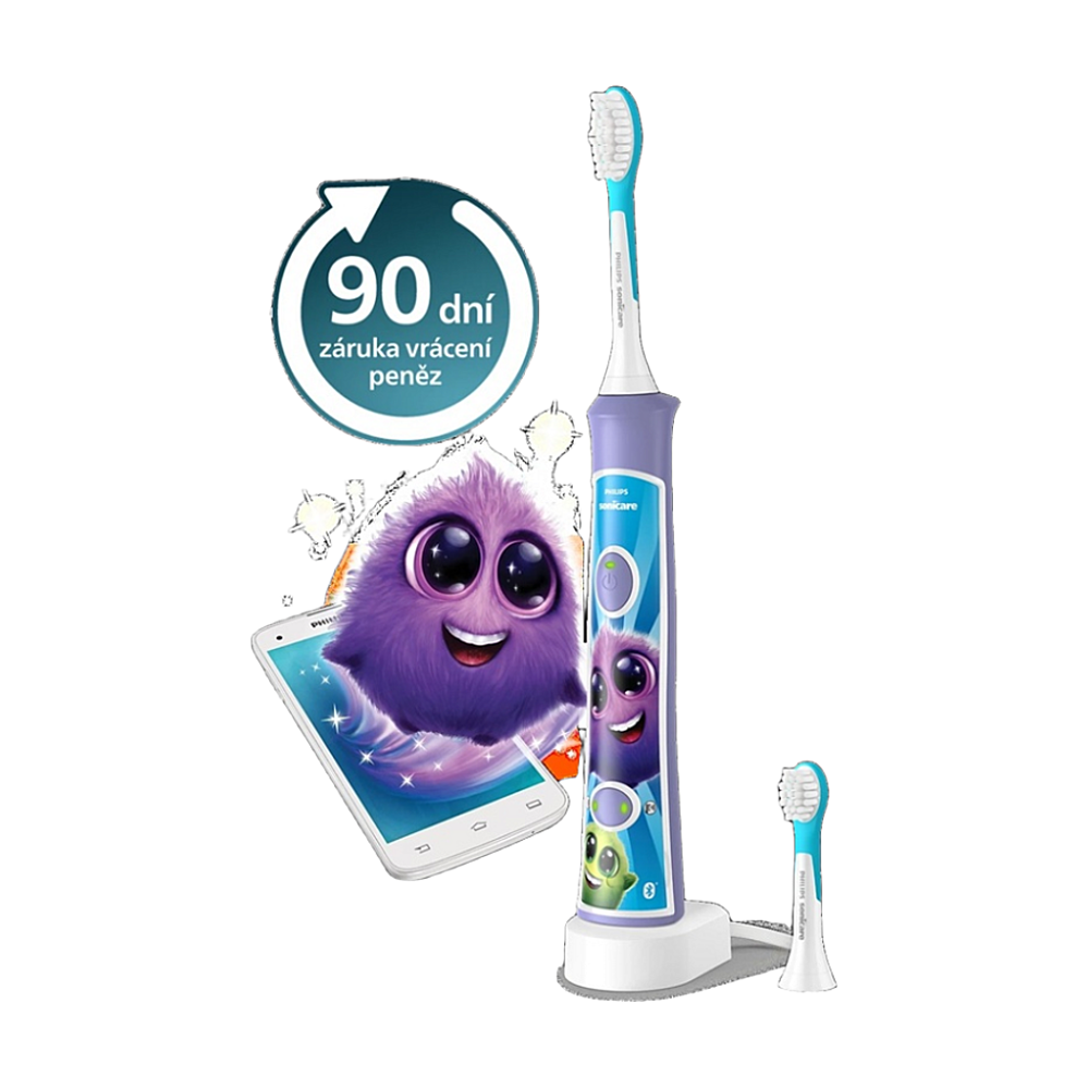 PHILIPS SONICARE For Kids HX6322/12 fialová sonická zubná kefka pre deti