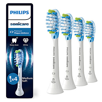 PHILIPS SONICARE HX9044/87 Premium plaque defense hlavica 4 kusy (Náhradné hlavice k zubným kefkám)