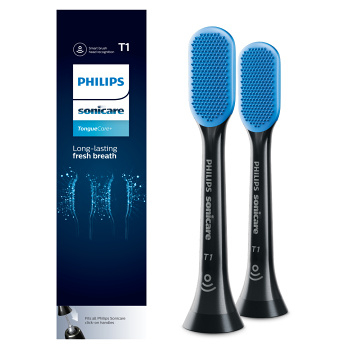 PHILIPS SONICARE TongueCare+ Black HX8072/11 náhradná hlavica na jazyk 2 ks