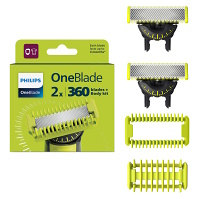 PHILIPS Oneblade 360 ​​QP624/50 náhradné hlavice a body kit 2 kusy