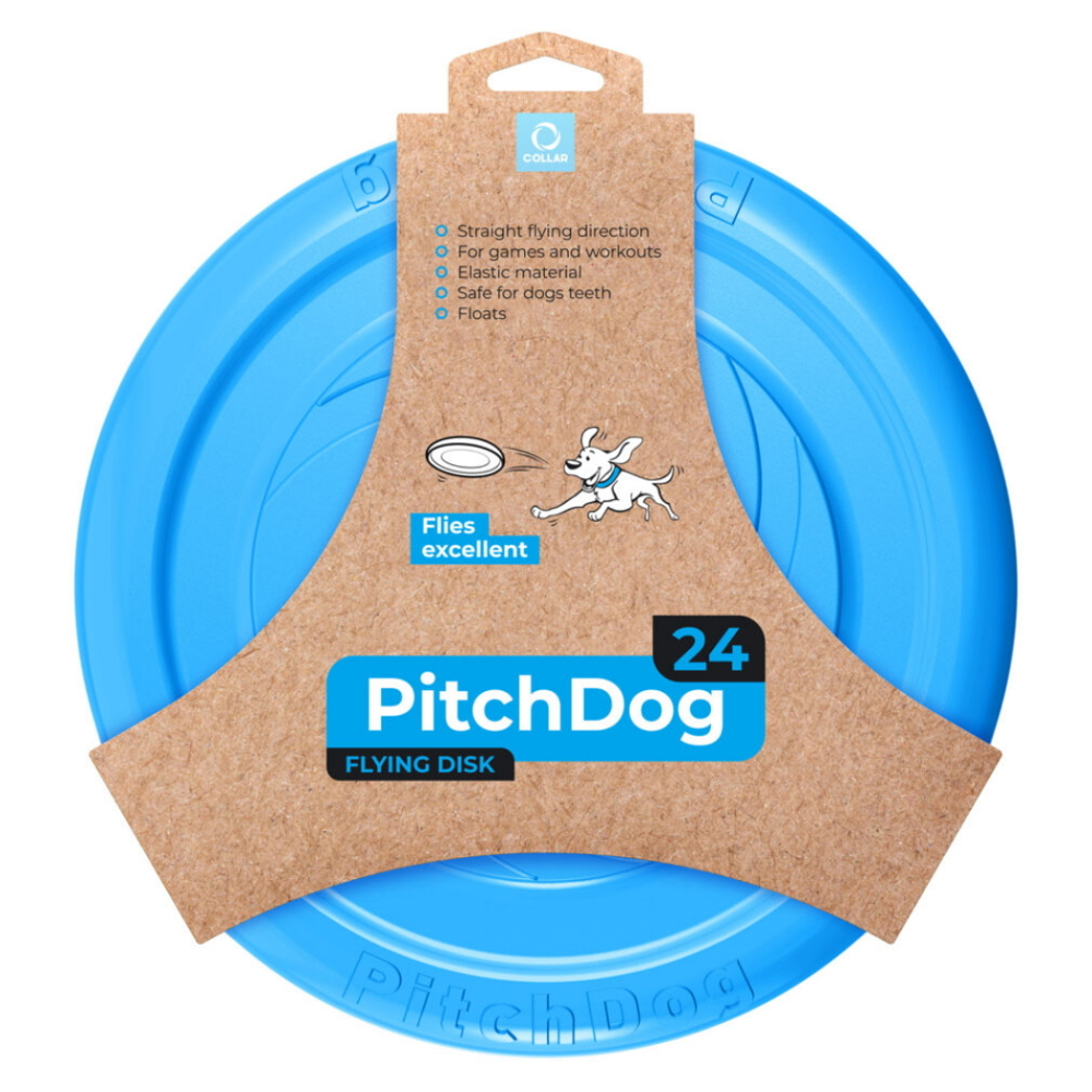 E-shop PITCHDOG Penový lietajúci disk pre psov modrý 24 cm