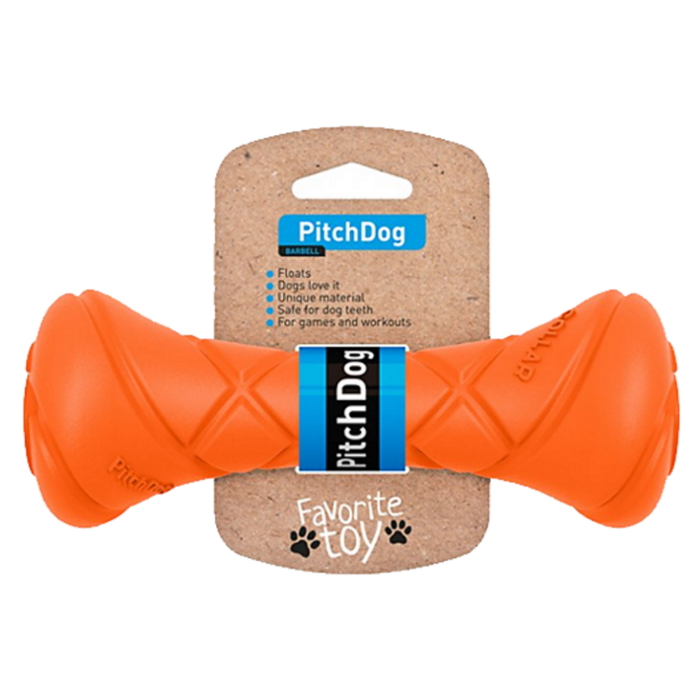 E-shop PITCHDOG Barbell penová činka pre psov oranžová 1 ks