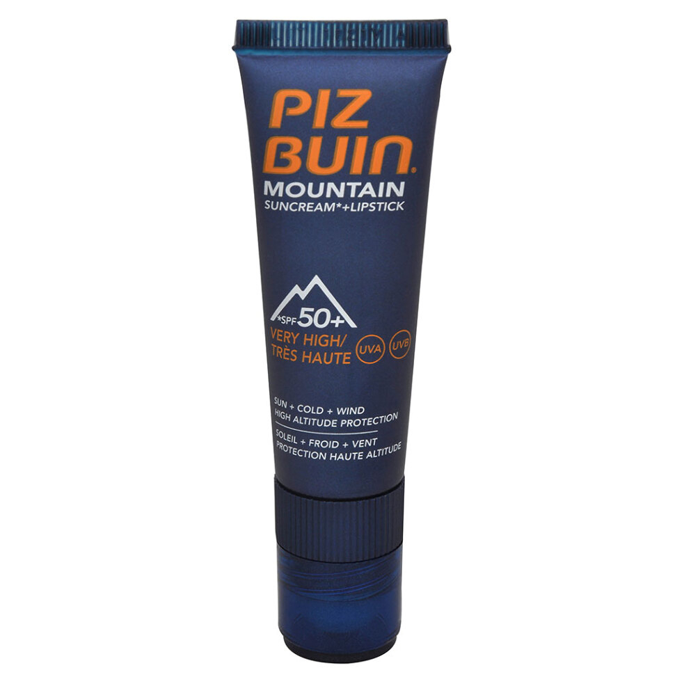 E-shop PIZ BUIN Mountain 2v1 opaľovací krém a balzam na pery SPF50 + 22,3 ml