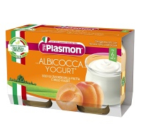 PLASMON Dezert bezlepkový jogurt a marhuľa 6m+ 2 x 120 g