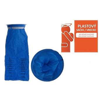 AMERICAN WAY Plastové vrecko pre prípad nevoľnosti 42 × 17,2 cm 4 kusy (Ochranné pomôcky)