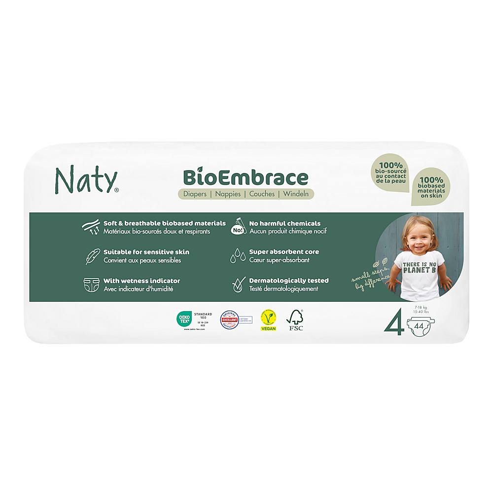 ECO BY NATY Bioembrácia maxi plienky economy pack 7 - 18 kg 44 kusov