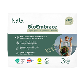 ECO BY NATY Bioembrácia midi 4-9 kg 30 kusov (Plienky 3 (4 - 10 kg)) - Ekologické
