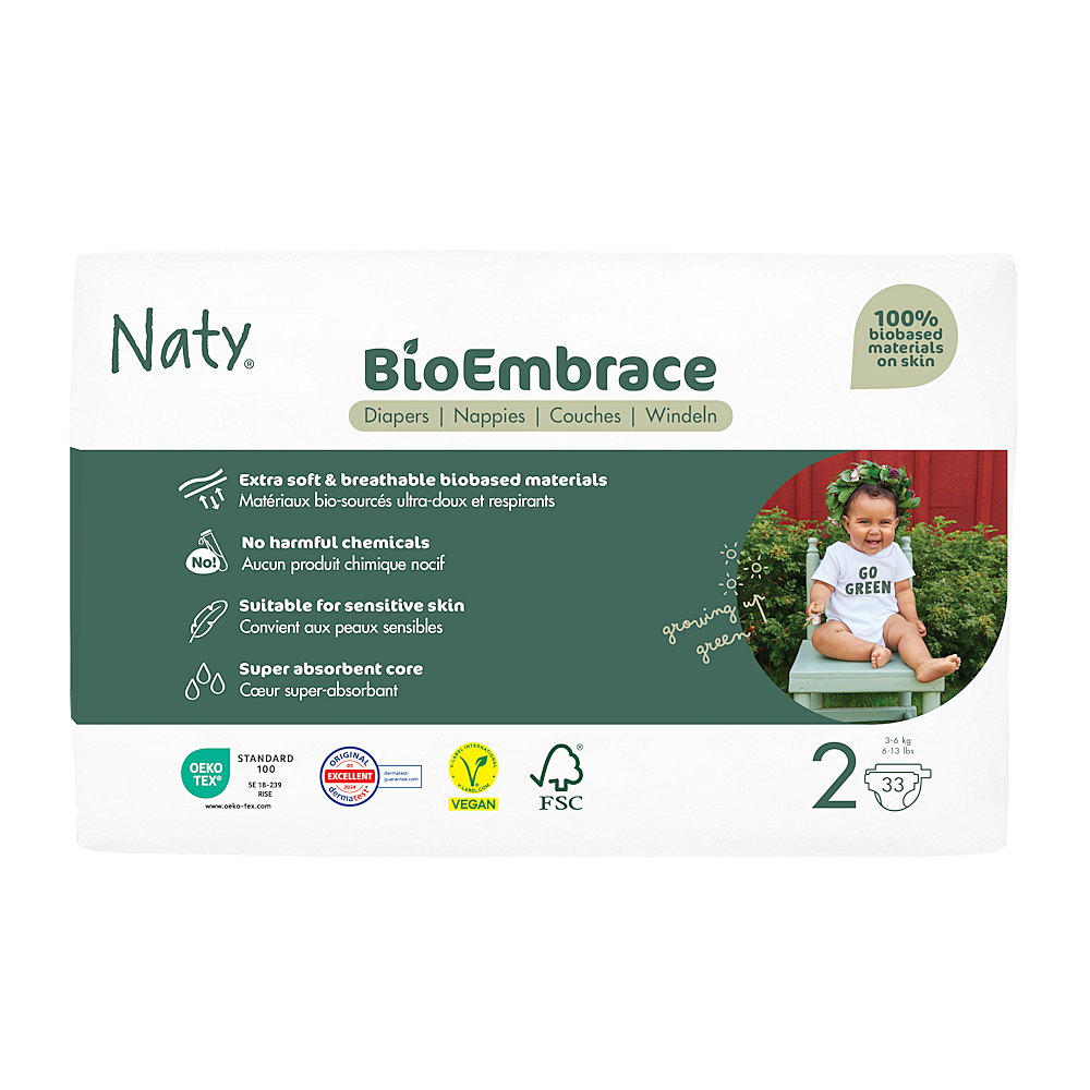 ECO BY NATY Bioembrácia mini plienky 3-6 kg 33 kusov