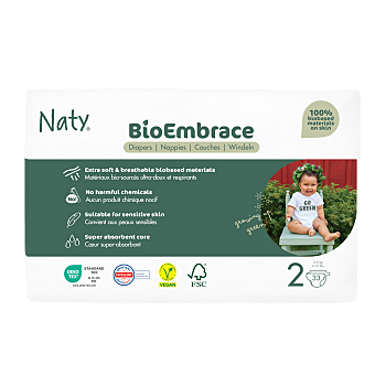 ECO BY NATY Bioembrácia mini plienky 3-6 kg 33 kusov (Plienky 2 (3 - 6 kg)) - Ekologické