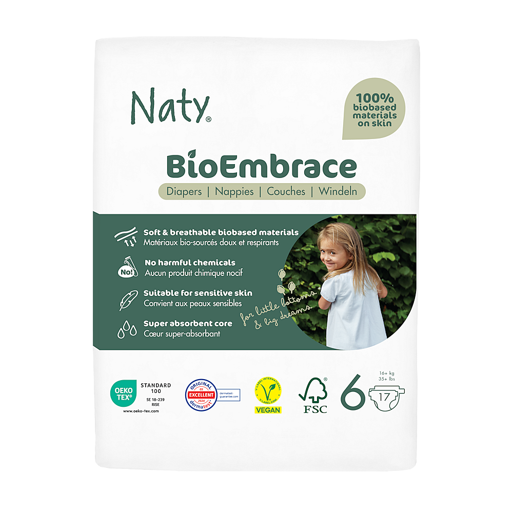 ECO BY NATY Bioembrácia XL plienky 16+ kg 17 kusov