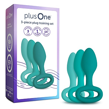 PLUSONE Plug evolution sada 3 kusy (Nevibračné erotické pomôcky) - Pružné