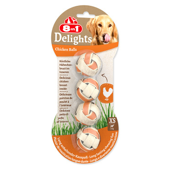 8IN1 Delights gule žuvacie XS 4 kusy (Dentálne maškrty pre psov)
