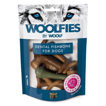 WOOLFIES Dental Fishbone S dentálna pochúťka pre psov 200 g