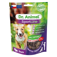 DR. ANIMAL Sportline pochúťka kačica pre psov 100 g