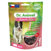DR. ANIMAL Sportline pochúťka bravčové pre psov 100 g
