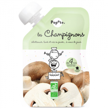 POPOTE Zeleninová kapsička šampiňóny od 4.mesiaca BIO 120 g