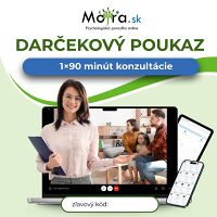 Poukaz na konzultáciu s psychológom Mojra.sk 1×90 min